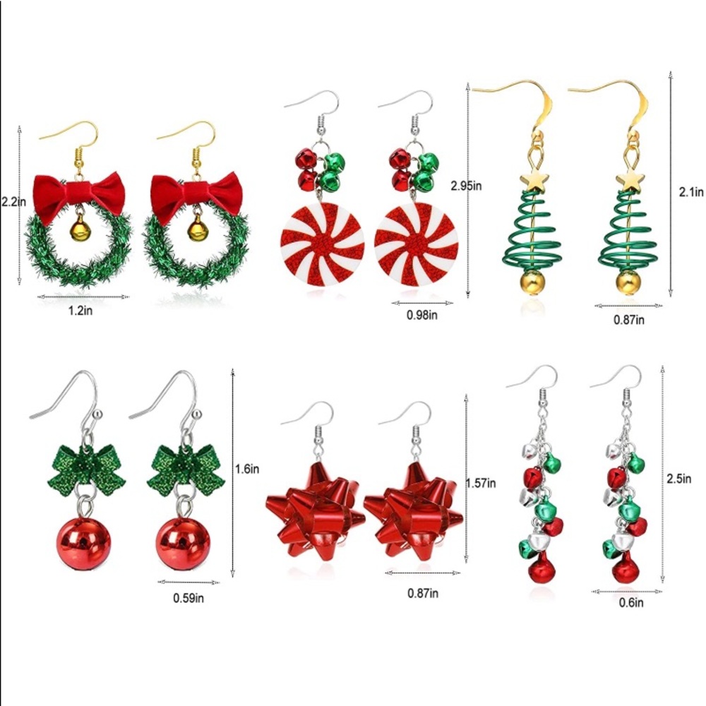 🎄🎁✨3 for $25 | Holiday & Christmas Earrings | Stocking Stuffers! - Picture 6 of 6